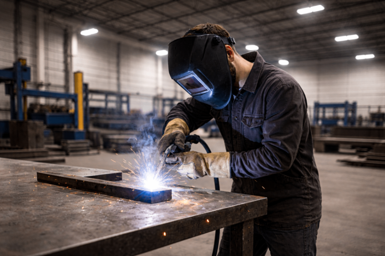 Custom residential welding project — ornamental iron gate and railing by HaulkSterling
